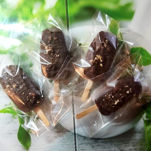 100 PCS Cake Popsicle Sticks and 200 PCS Cake Pop Bags Set