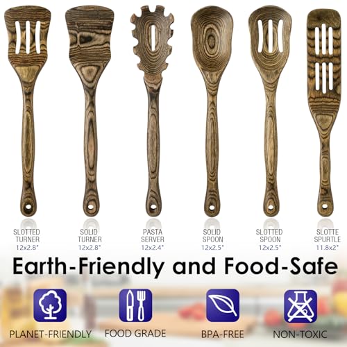 Wooden Spoons for Cooking (6 Count)