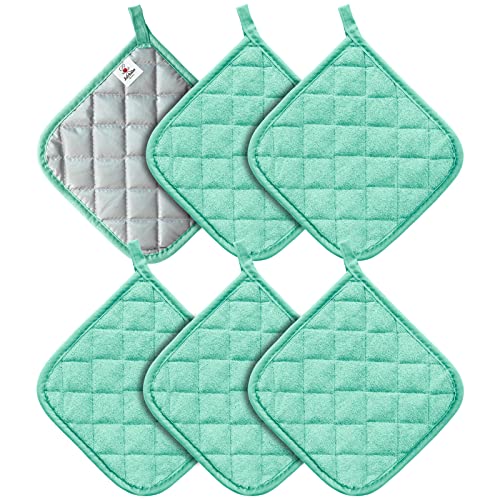 6 Pack Pot Holders for Kitchen Clearance (2.67 Count)