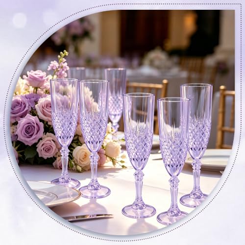 12 Pack Plastic Champagne Flutes (12 Count)