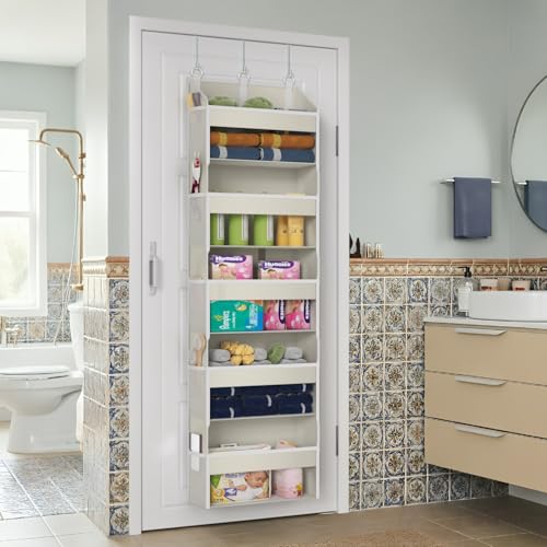 Over the Door Organizer Over the Door Shoe Organizer with 5 Front & 10 Mesh Side Pockets