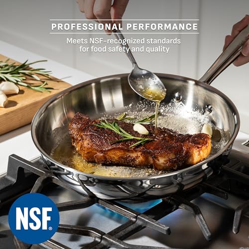 Pro Tri Ply Stainless Steel 8 in Frying Pan