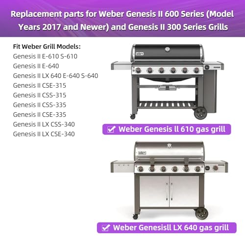 18 7 8" 304 Stainless Steel Grill Grates for Weber Genesis ii E
