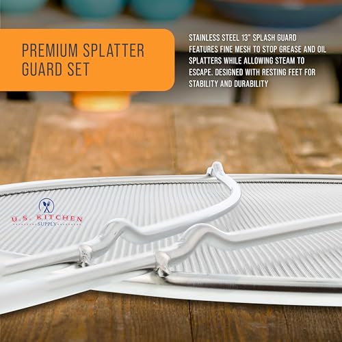 Stainless Steel Splatter Guard 13" Fine Mesh Cover