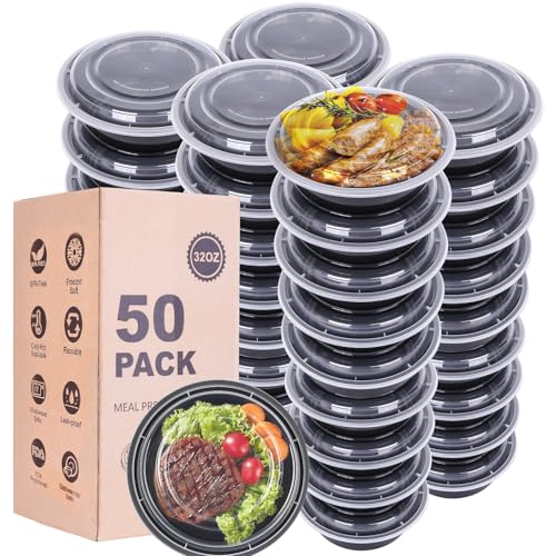 Meal Prep Containers with Lids (50 Count)
