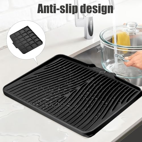 Silicone Dish Drying Mat for Kitchen Counter