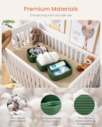 Small Woven Storage Basket for Organizing (3 Count)
