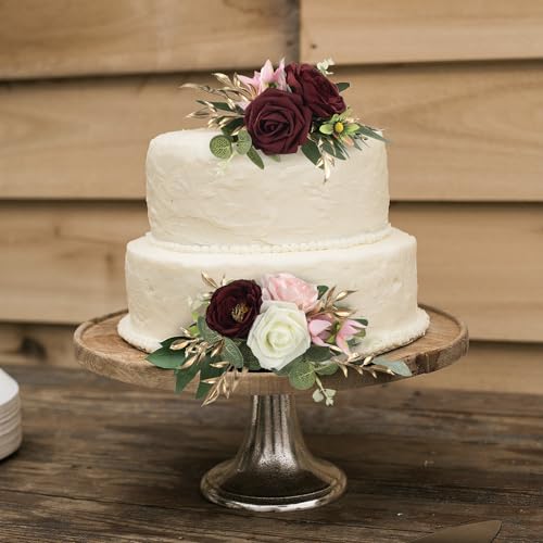 3Pcs Premade Cake Flowers (3 Count)
