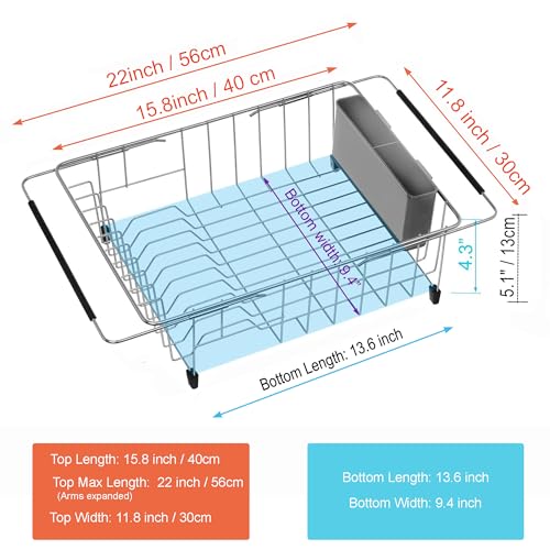 Expandable Multifunctional Dish Drying Rack