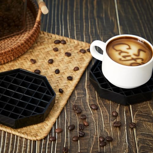 4 Pcs Octagon Coffee Drip Trays (4 Count)