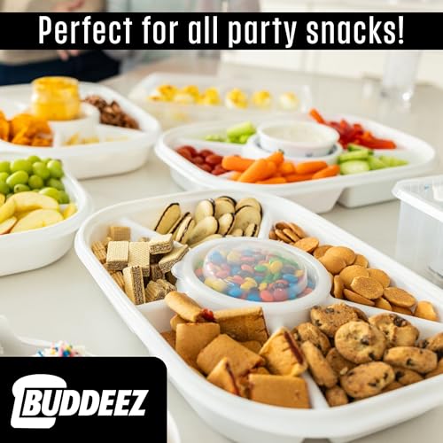 Jumbo Divided Serving Tray with Lid