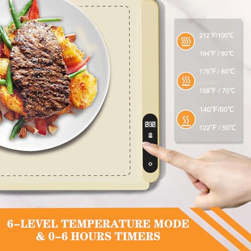 Roll Up Silicone Graphene Electric Food Warming Tray