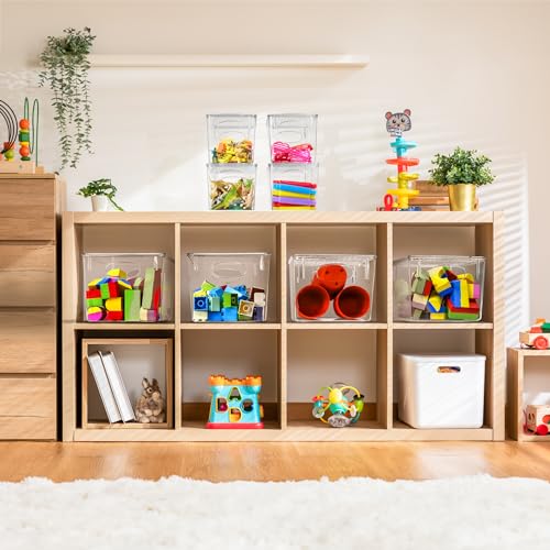 Clear Toy Storage Bins with Lids (2 Count)