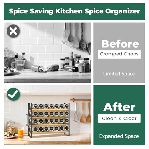 Spice Seasoning Rack Organizer Kitchen Countertop