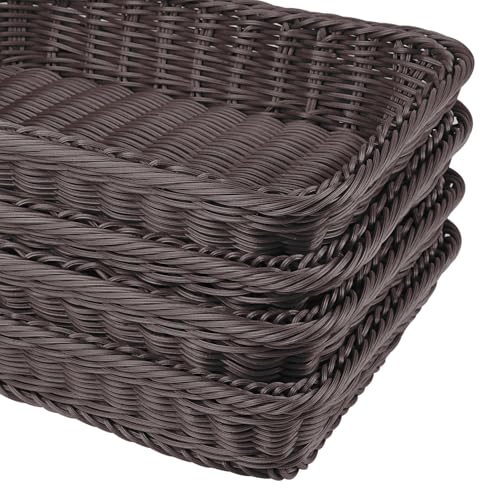 6 Pack 12 Inch Wicker Bread Basket (6 Count)