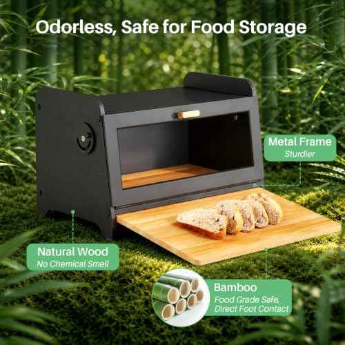 Bread Box for Kitchen Countertop