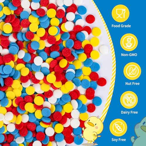 Colorful Round Confetti Sprinkles (4.5 Ounce)