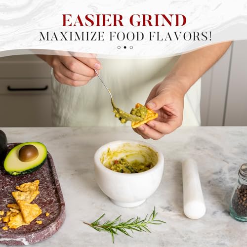Marble Mortar and Pestle Set