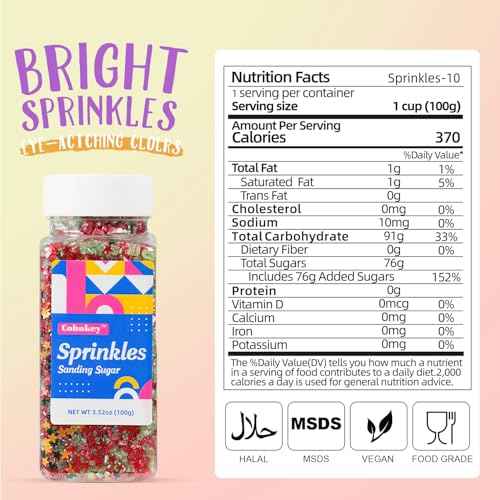 Christmas Red Sanding Sugar Edible Gold Glitter Stars Mix Sugar Sprinkles for Cake Decorating Sparkling Sanding Sugar for Cupcake Toppers Cookie Decorations Wedding Party Celebrations 3.5oz (3.5 Ounce)