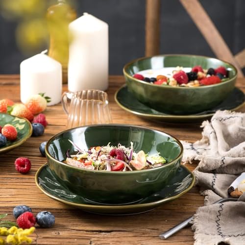 Ceramic Pasta Bowls Set (6 Count)