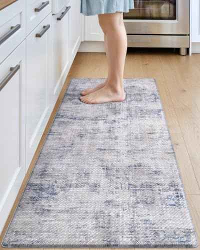 Kitchen Floor Mats Cushioned Anti Fatigue Runner Rug 23x59 Blue
