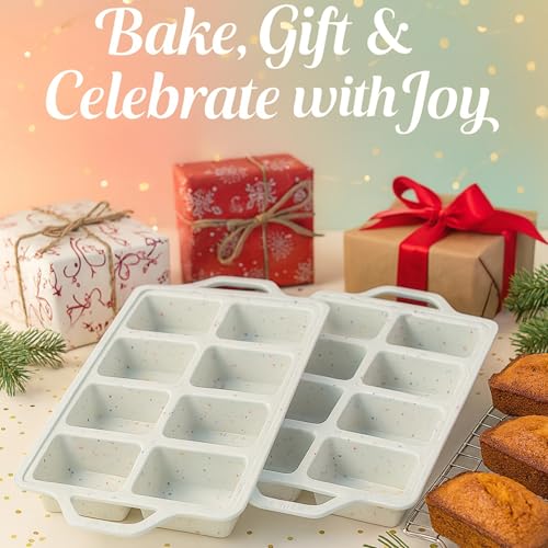 Silicone Mini Loaf Pans for Baking (2 Count)