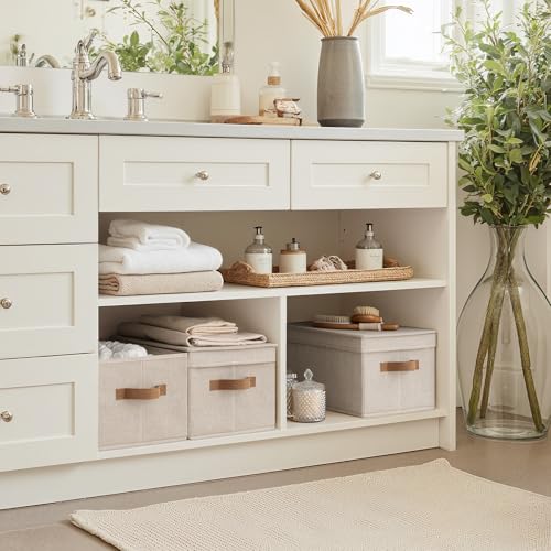 Fabric Storage Bins with Lids (3 Count)
