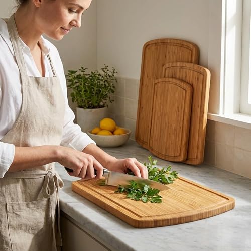 Bamboo Cutting Boards for Kitchen (3 Count)