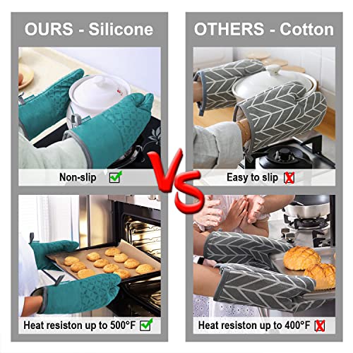 Oven Mitts and Pot Holders 6pcs Set