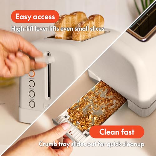 2 Slice Toaster with Extra Wide Slots and 6