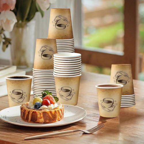 200 Pack 10 oz Coffee Cups Disposable Paper Cups (200 Count)