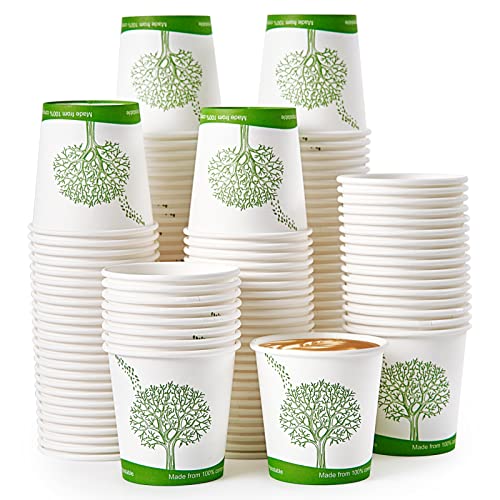 500 Count 4 oz Compostable Paper Cups