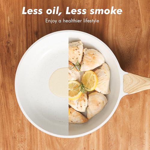 Ceramic Nonstick Frying Pan Skillets (3 Count)
