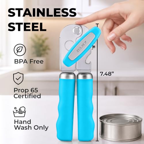 Stainless Steel Swing Open Manual Can Opener Comfortable Grip
