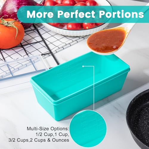Silicone Freezer Molds with Lids (6 Count)