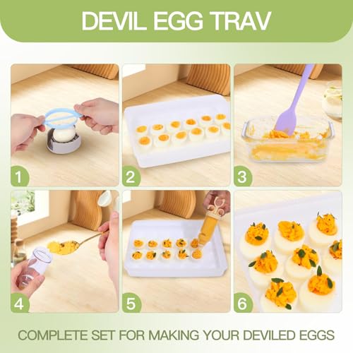 2 Layer Deviled Egg Containers With Lid (36 Count)