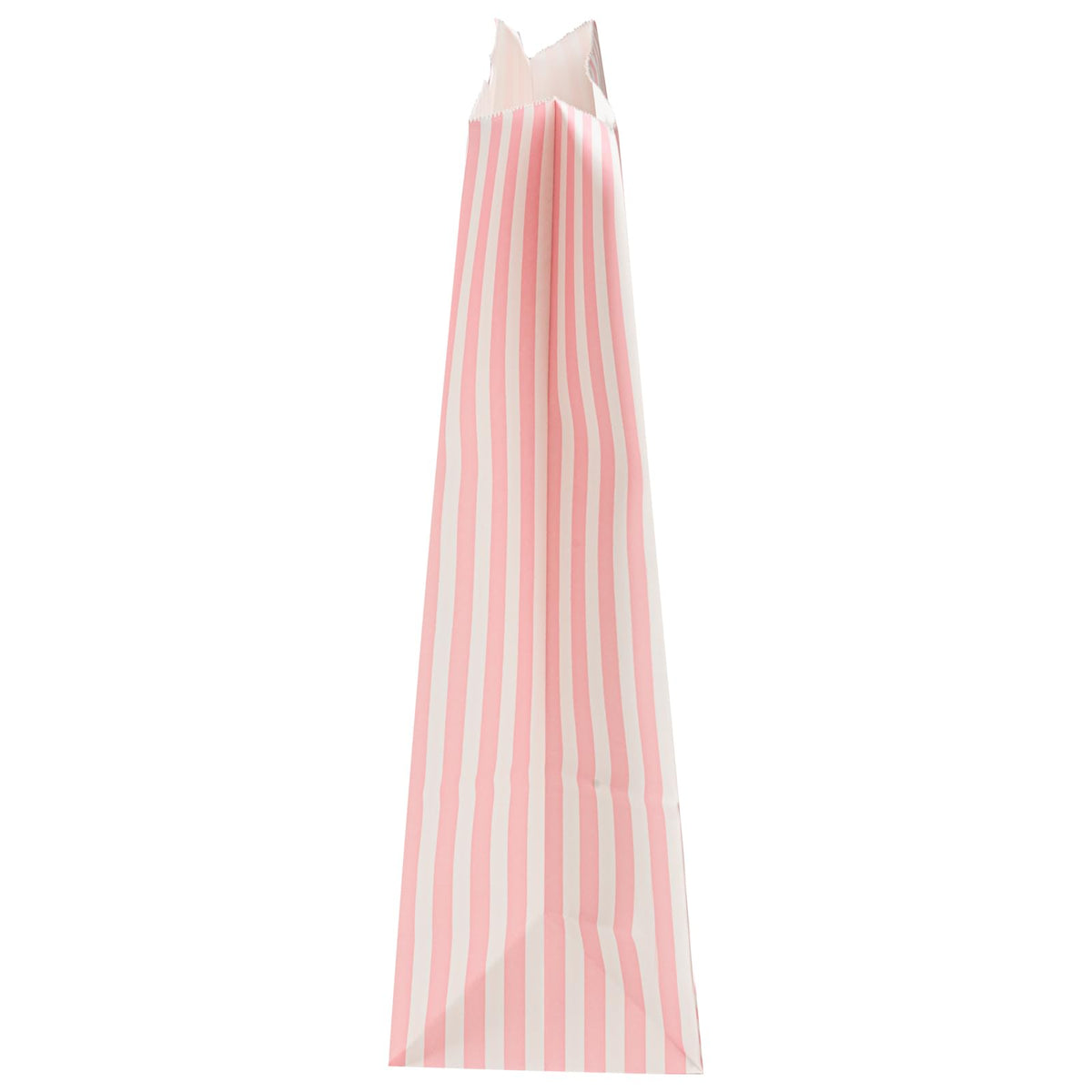 Pink And White Stripe Paper Bag (100 Count)
