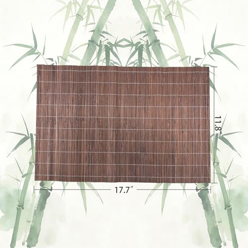 8 Pack 17.7x11.8 Bamboo Placemats