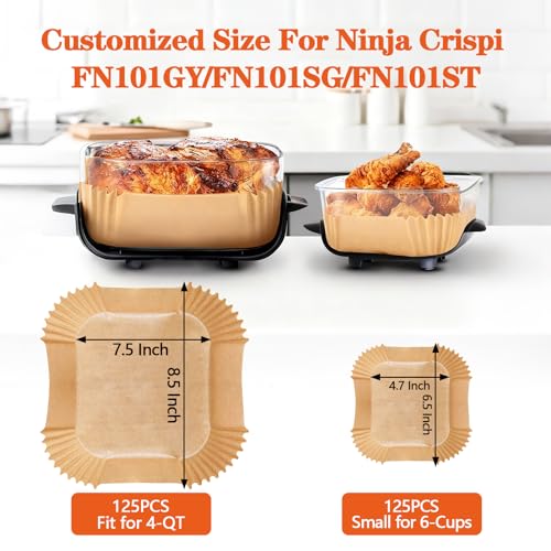 Parchment Liners for Ninja Crispi Air Fryer