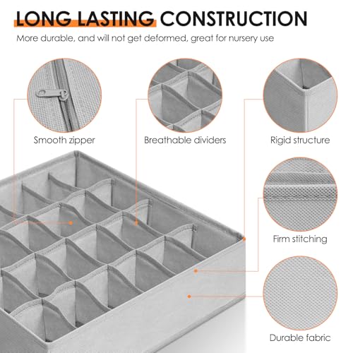 16 Pack Sock Underwear Drawer Organizer (16 Count)