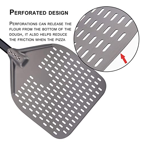 12 x 15 Inch Rectangular Aluminum Pizza Peel