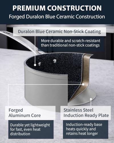 12pc Forged Lightweight Cookware Set (12 Count)