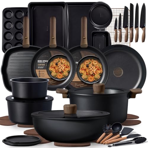 47pcs Pots and Pans Set Non Stick