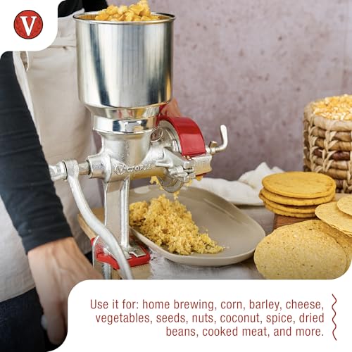 Manual Cast Iron Grain Mill 2400g with High Hopper