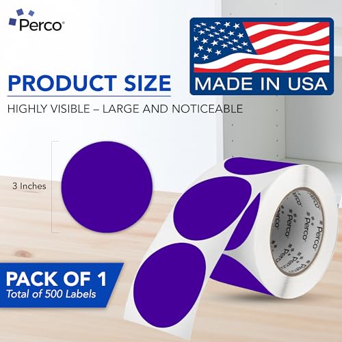 Purple Round Circle Dot Sticker 3