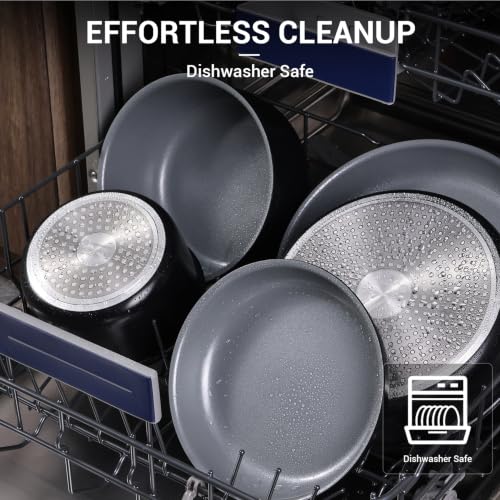 18 Piece Ceramic Pots and Pans Set Non Stick