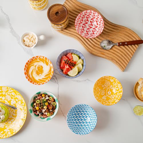 12 Oz Ceramic Small Dessert Bowls Set of 6 (6 Count)