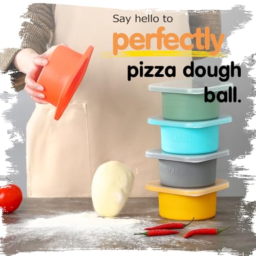 500ml Individual Dough Storage Vessels with Airtight Lid (5 Count)