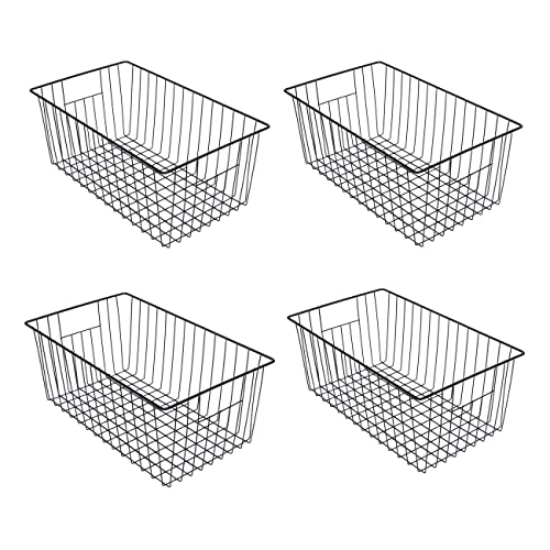 16inch Freezer Wire Storage Organizer Baskets (4 Count)