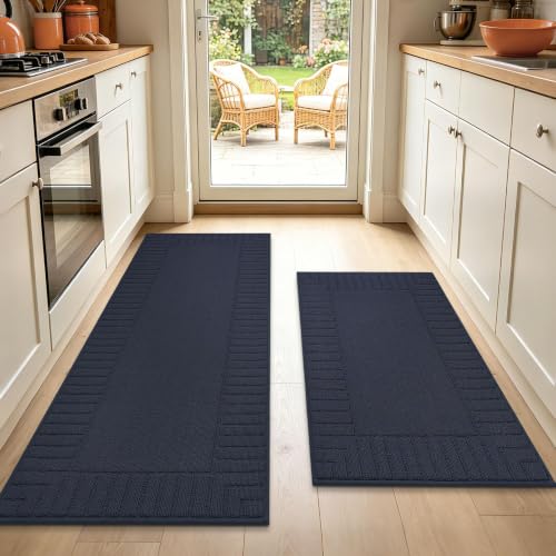 Kitchen Rugs Non Slip Washable 2PCS (6.25 Sq Ft)